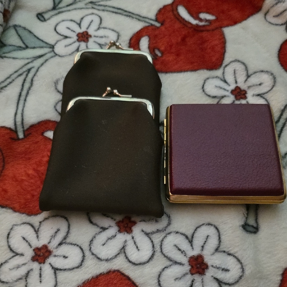 Black and Purple Coin Purses